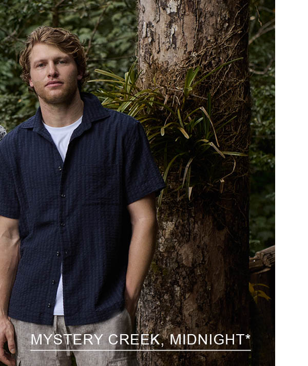 Shop Mystery Creek Shirt, Midnight online and instore at Rodd & Gunn