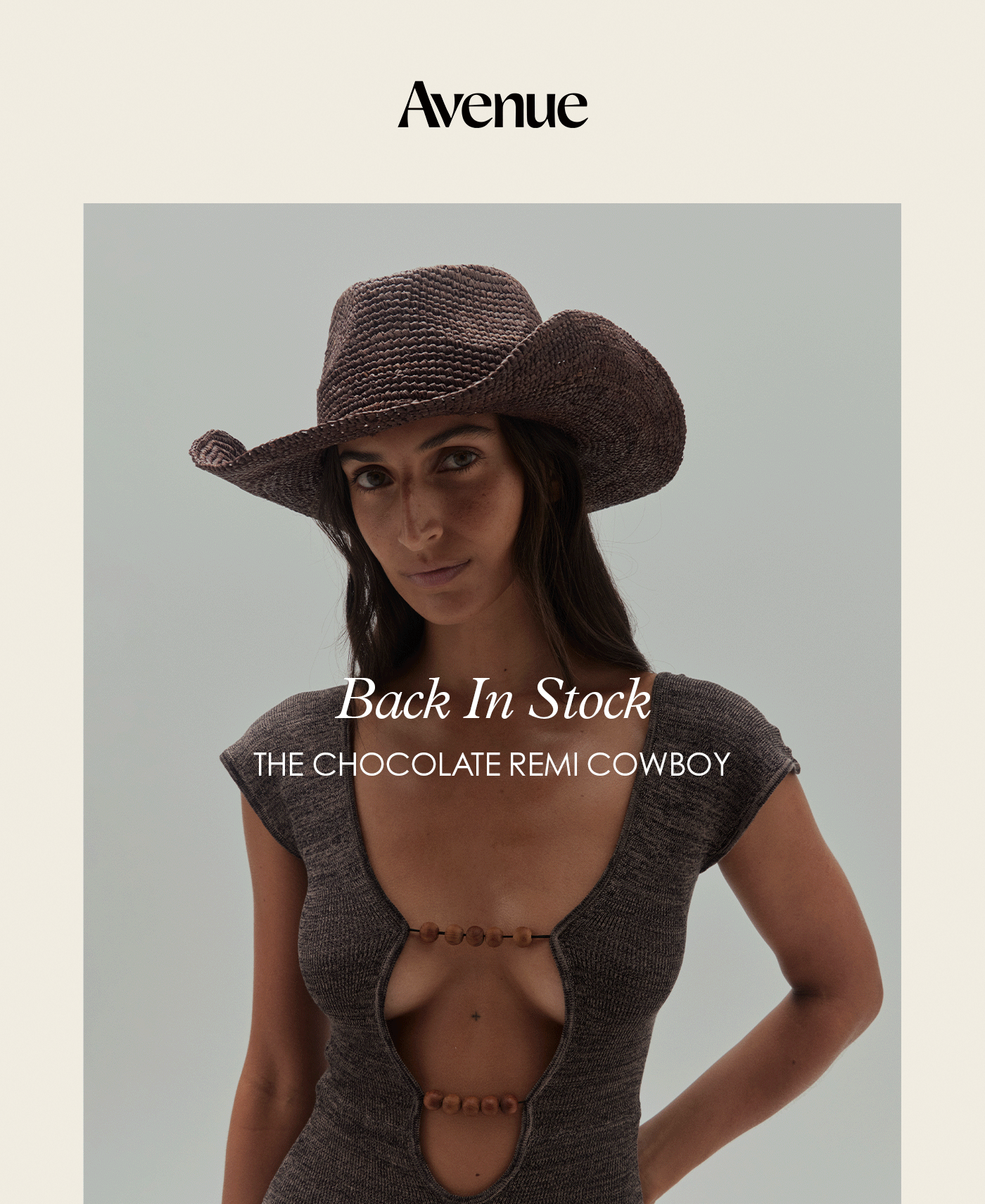 Remi Cowboy Hat Chocolate
