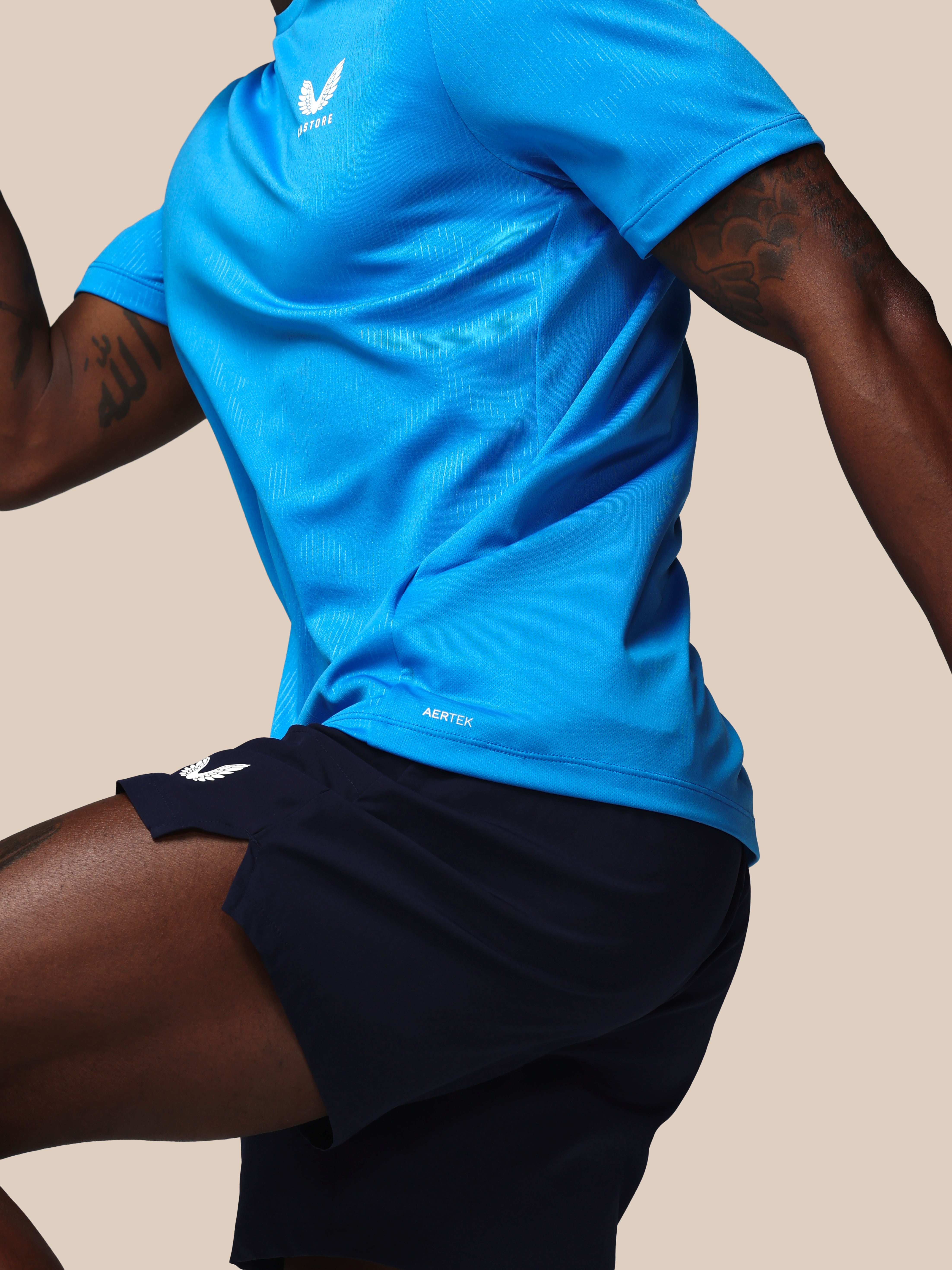 Image of Men’s Adapt All-Over Print Short Sleeve T-Shirt - Blue