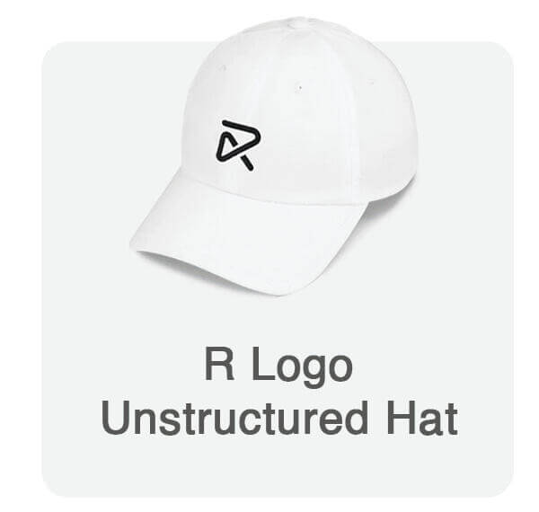 R Logo Unstructured Hat