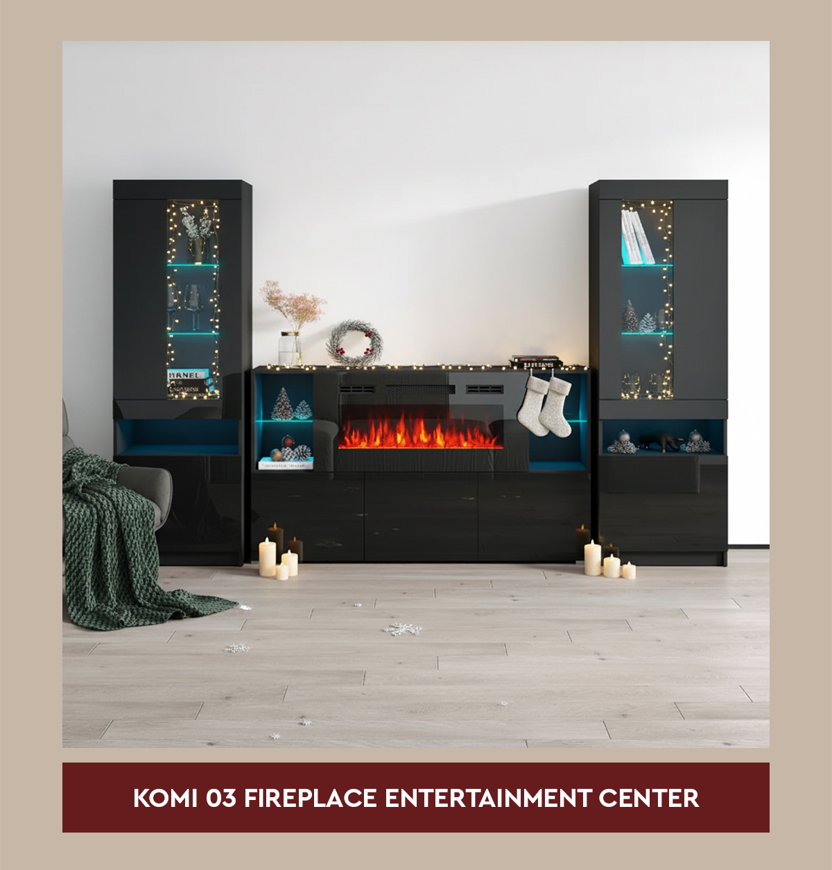 Komi 03 Fireplace Entertainment Center