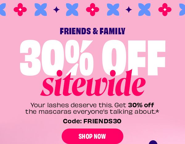 Friends & Family | 30% off sitewide | Use code: FRIENDS30