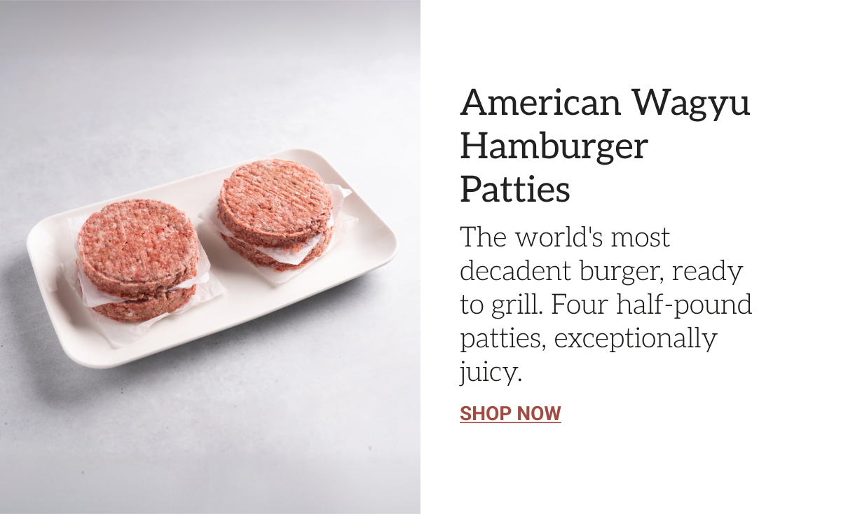 Wagyu hamburger patties