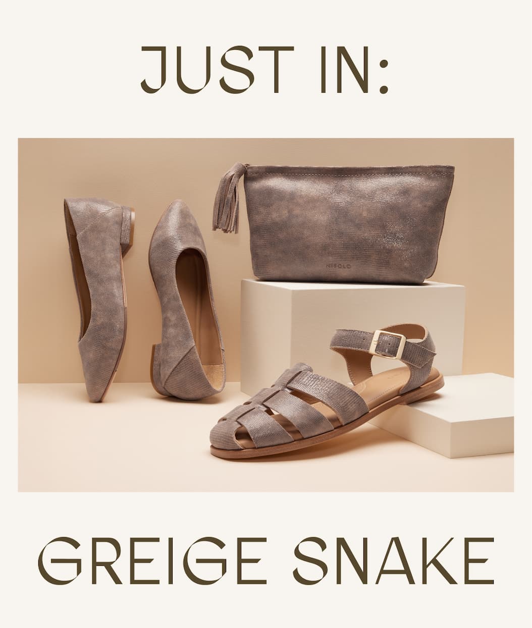 Just In: Greige Snake