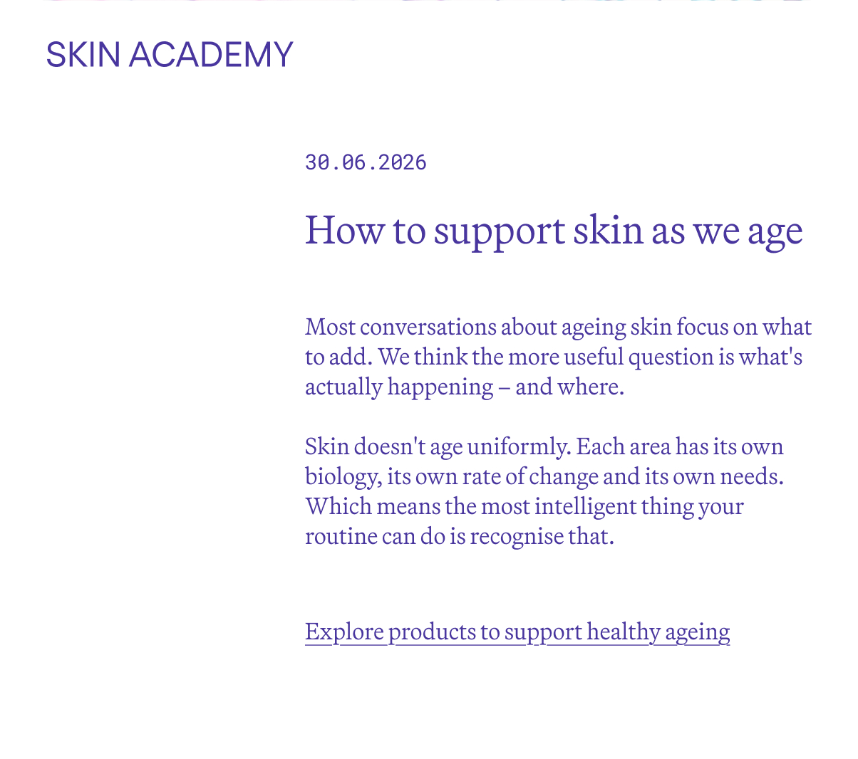 Ageing Skin