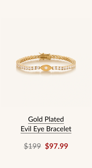 Gold Plated Evil Eye Bracelet