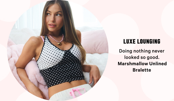 Do Not Disturb Snooze like you mean it. Marshmallow Lightly Lined Bra