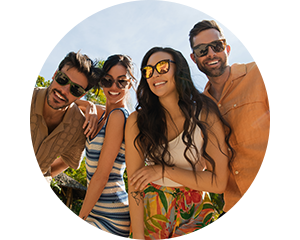 People wearing sunglasses