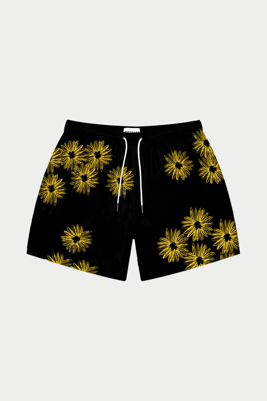 Image of Mini Black Sunflower Swim Short