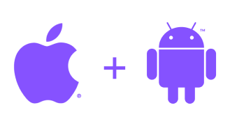 Apple and android icon
