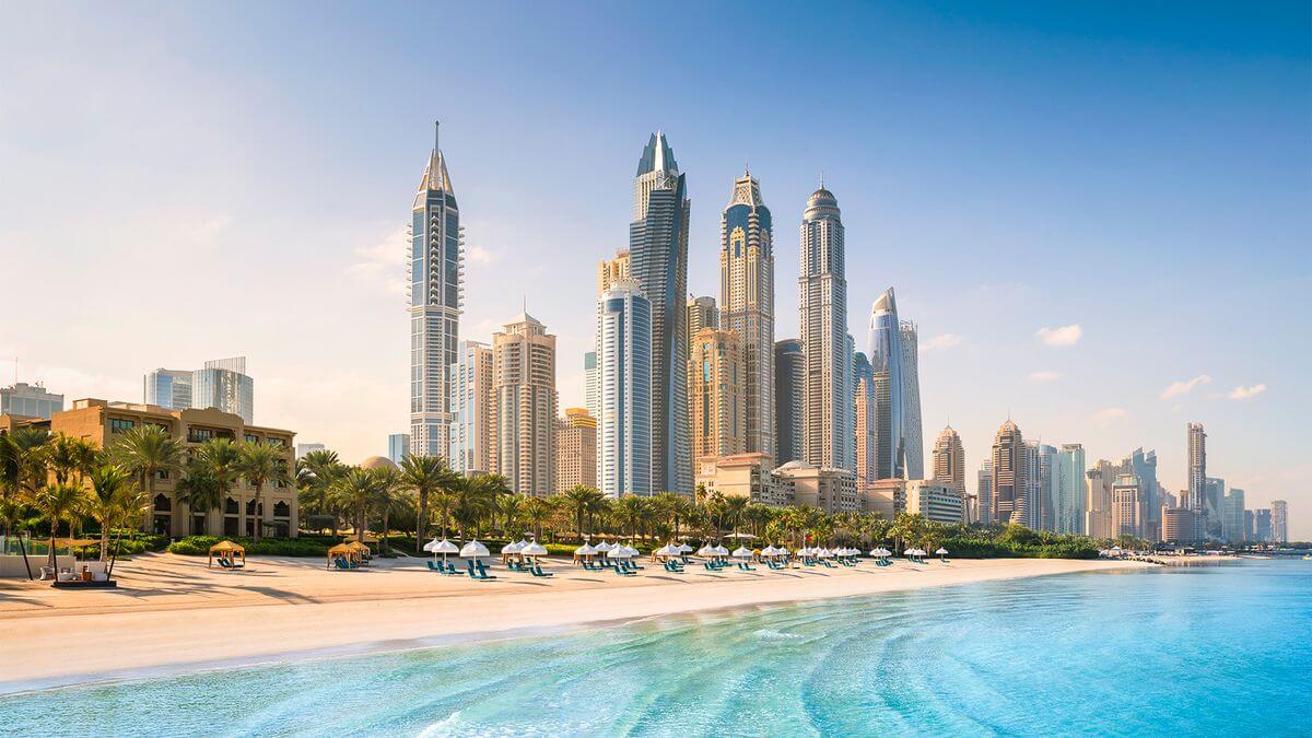 Dubai Arabian-Inspired Beachfront Opulence with Daily Breakfast, Nightly Dinner & Waterpark Access