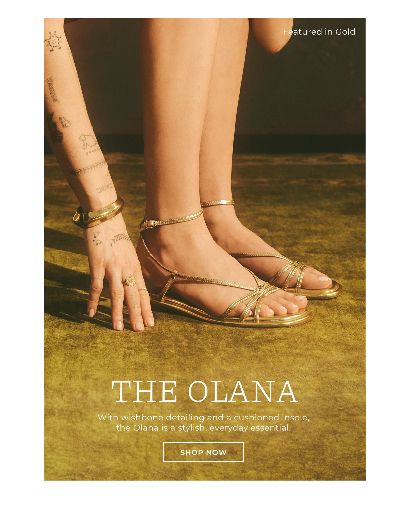 The Olana | With wishbone detailing and a cushioned insole, the Olana is a stylish, everyday essential | Shop Now