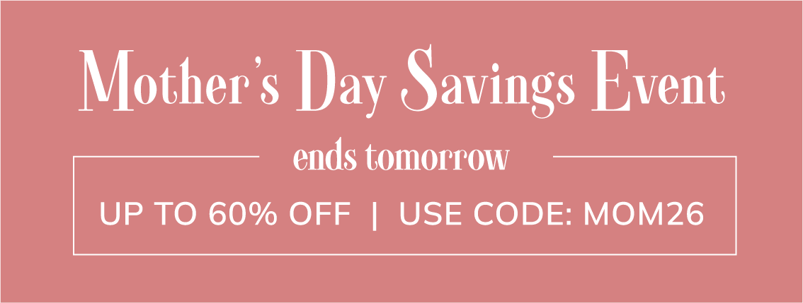 Mother's Day sale, ends tomorrow, 60% off.