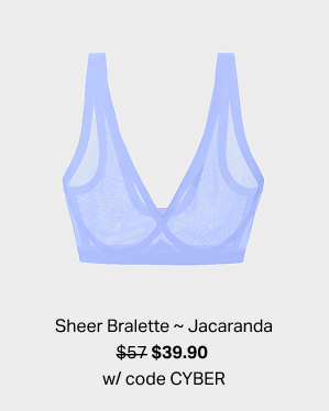 Sheer Bralette ~ Jacaranda