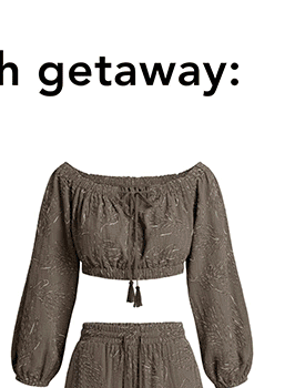 Embroidered Off-The-Shoulder Puff Sleeve Crop Top
