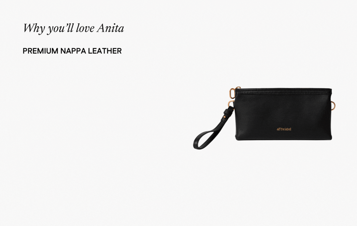Discover the new Anita Carryall Pouch in premium smooth Nappa leather
