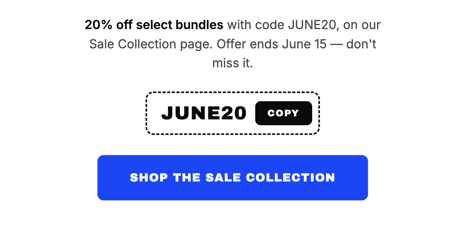 sale page