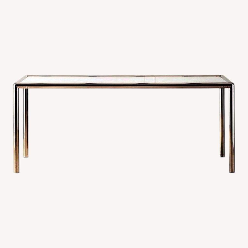 Image of CB2 Cy Marble Dining Table