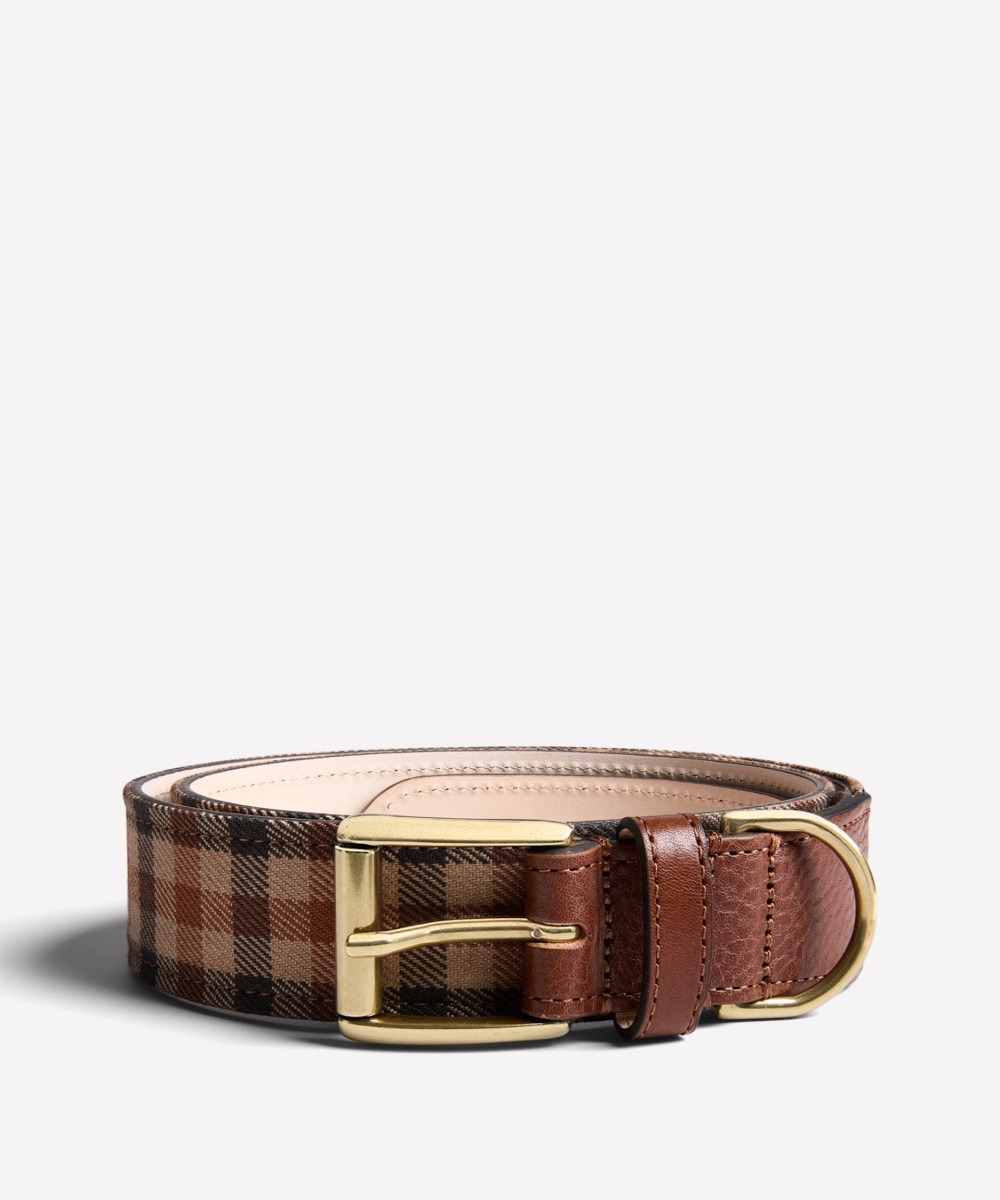 Check Belt Chestnut
