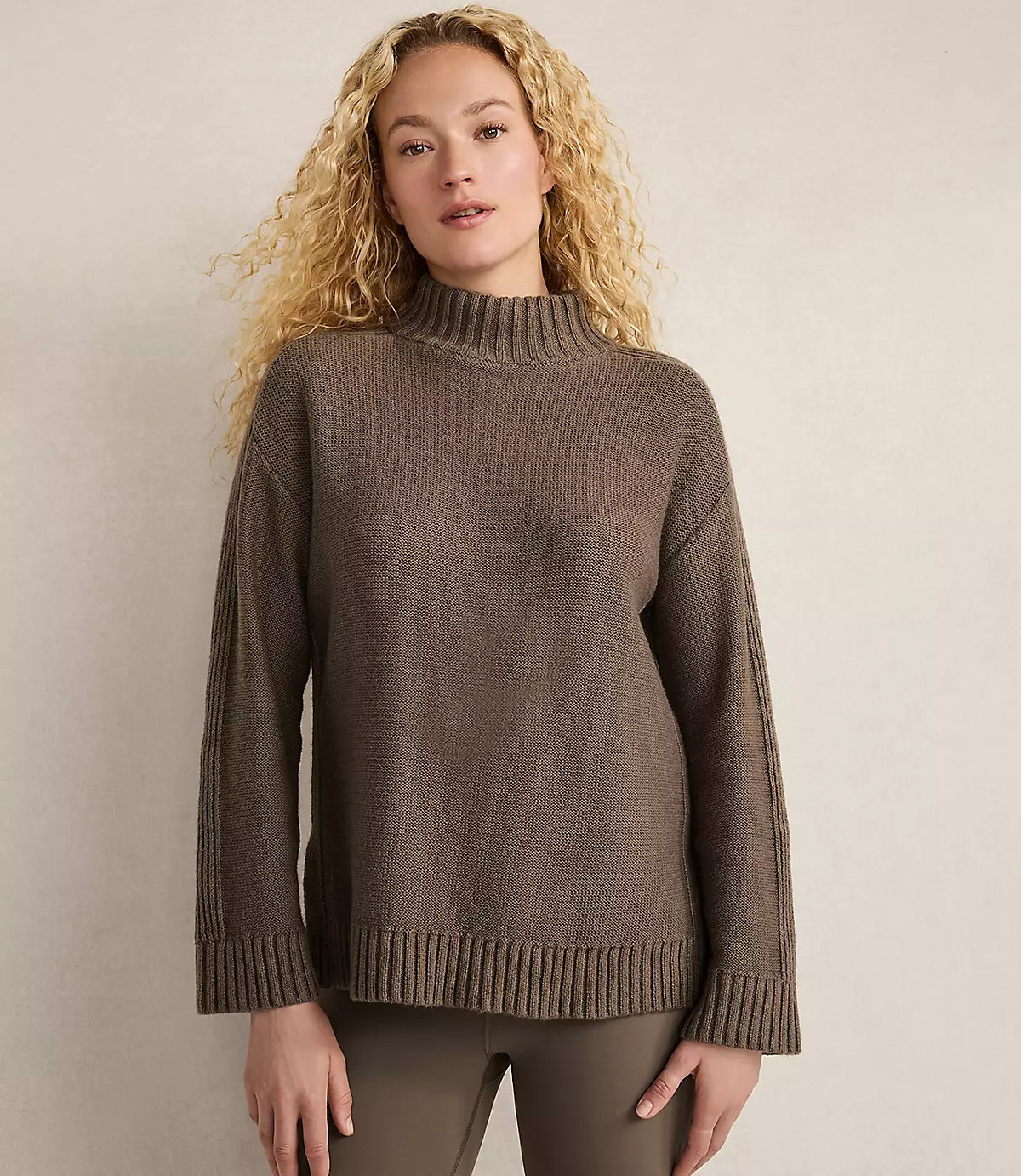 Haven Well Within Cotton Blend Mock Neck Sweater