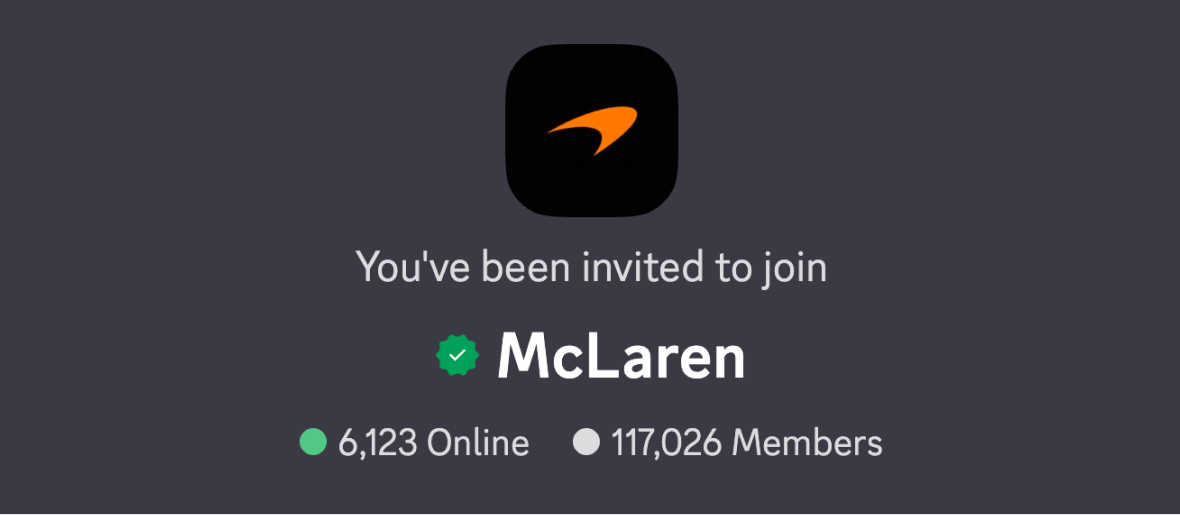 Join the McLaren Discord