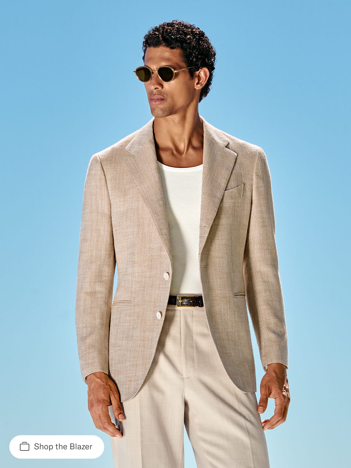 Herringbone blazer