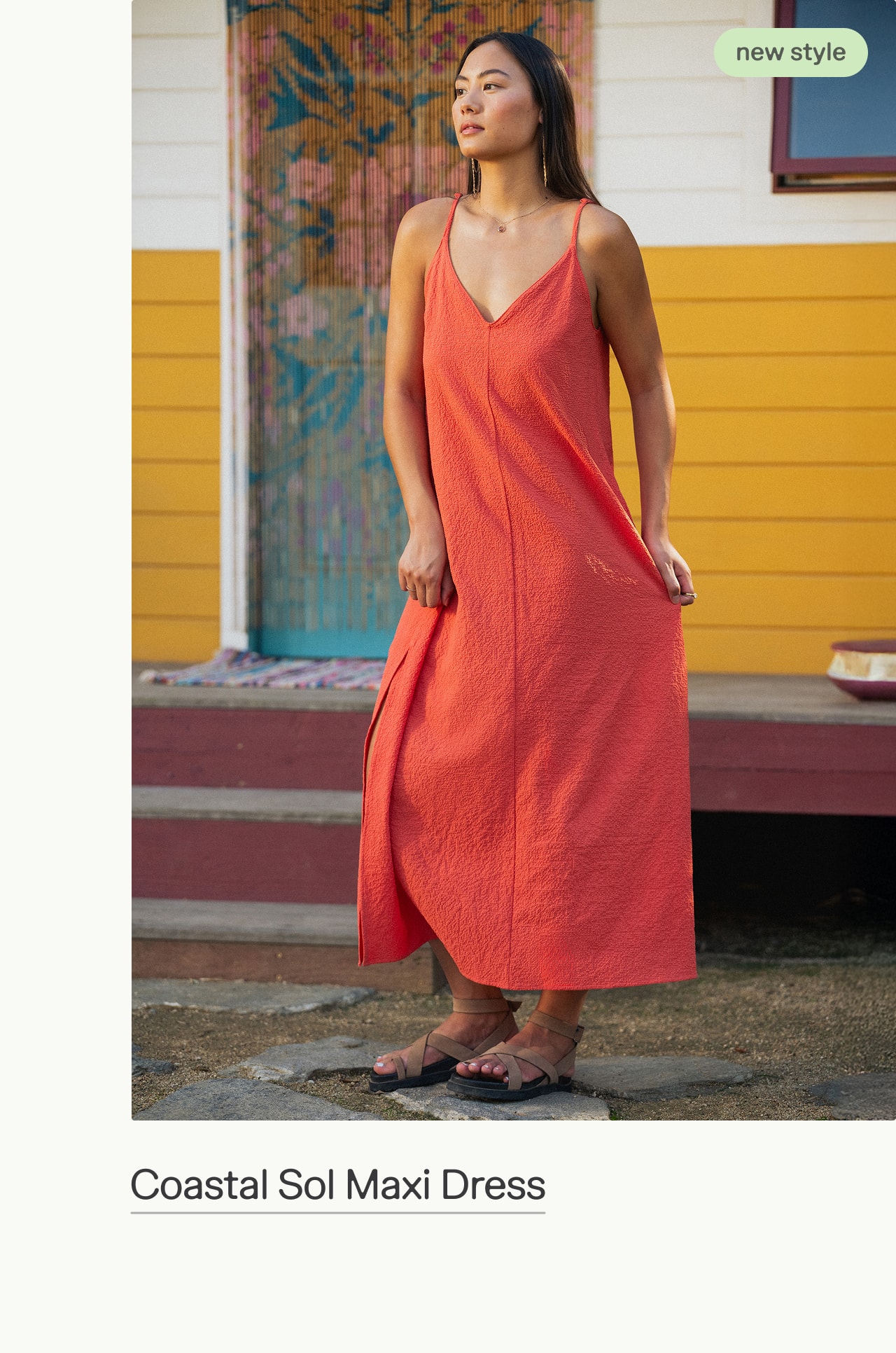 coastal sol maxi dress