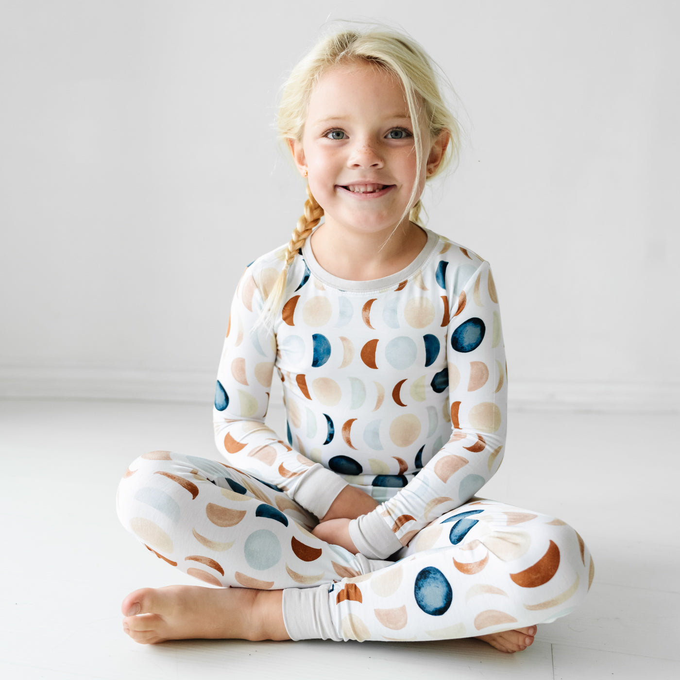 Image of Luna Neutral Two-Piece Pajama Set