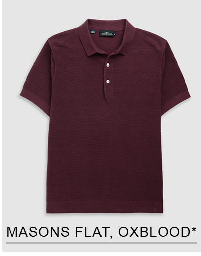Shop Masons Flat Knit, Oxblood online and instore at Rodd & Gunn