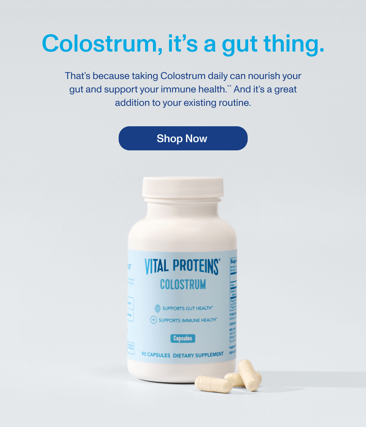 Colostrum, it’s a gut thing.