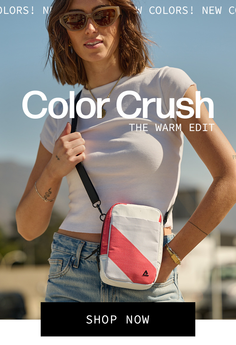 Color Crush: The Warm Edit. New colors available in your favorite hands-free travel sling.