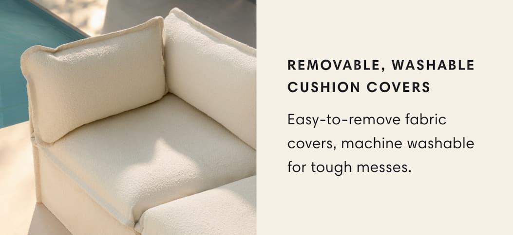 Removable, Washable Cushion Covers