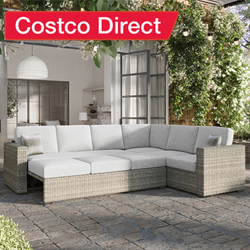 Thomasville Dillard 3-Piece Convertible Outdoor Patio Sectional