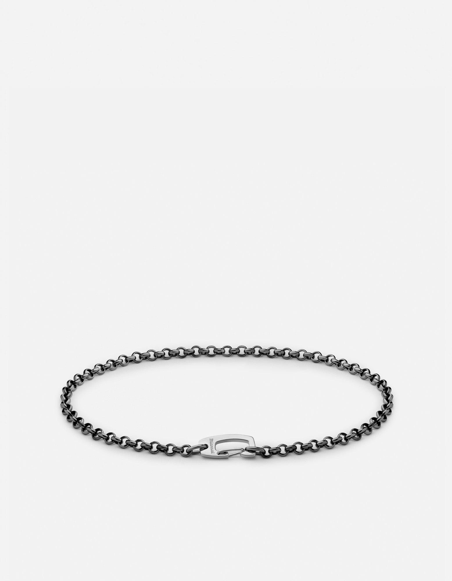 Image of Rolo Clip Chain Bracelet, Sterling Silver
