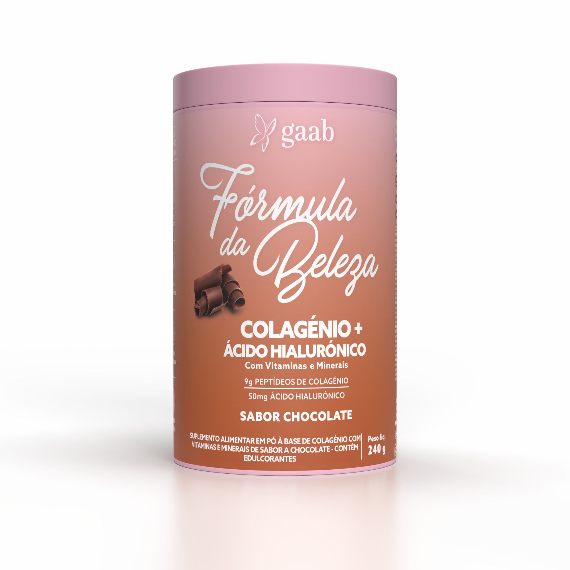 Image of Gaab Colagénio + Ácido Hialurónico Sabor a Chocolate