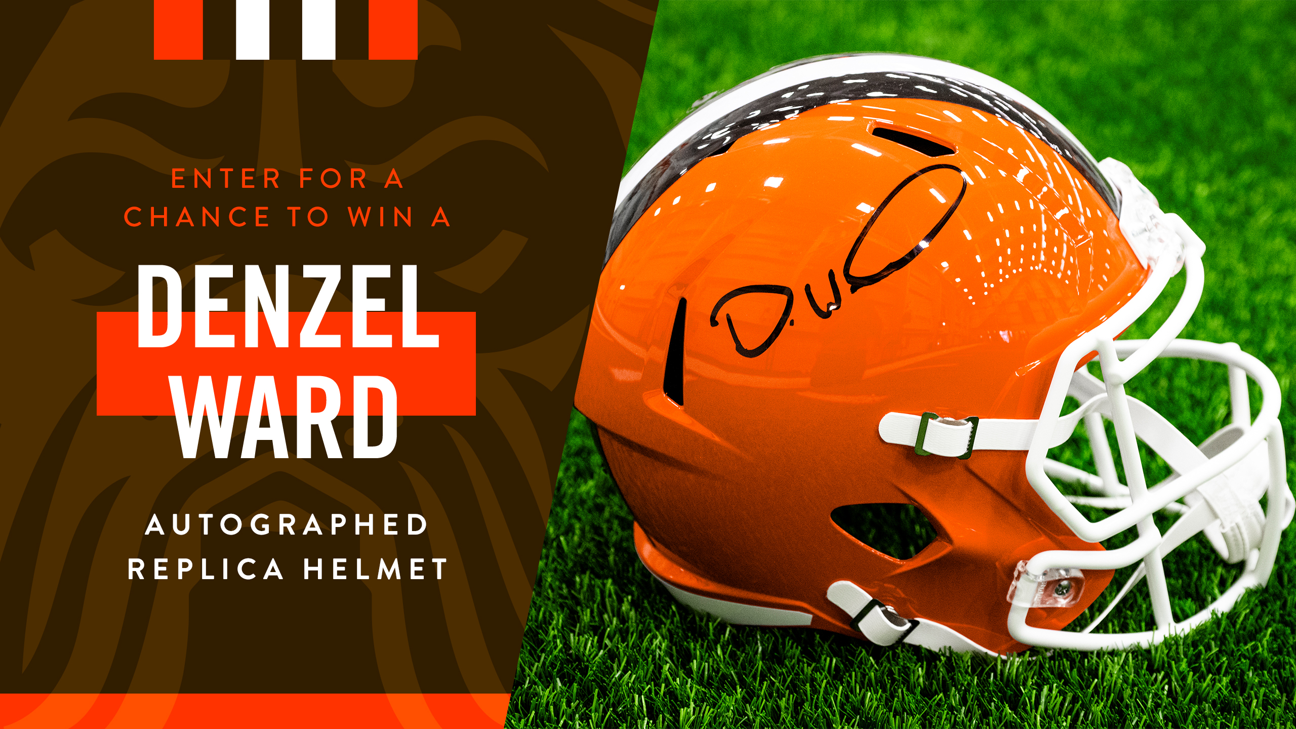 Denzel Ward Signed Helmet Sweepstakes