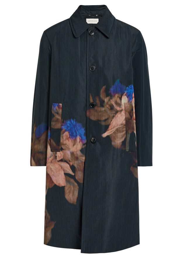 DRIES VAN NOTEN Rankle printed shell coat