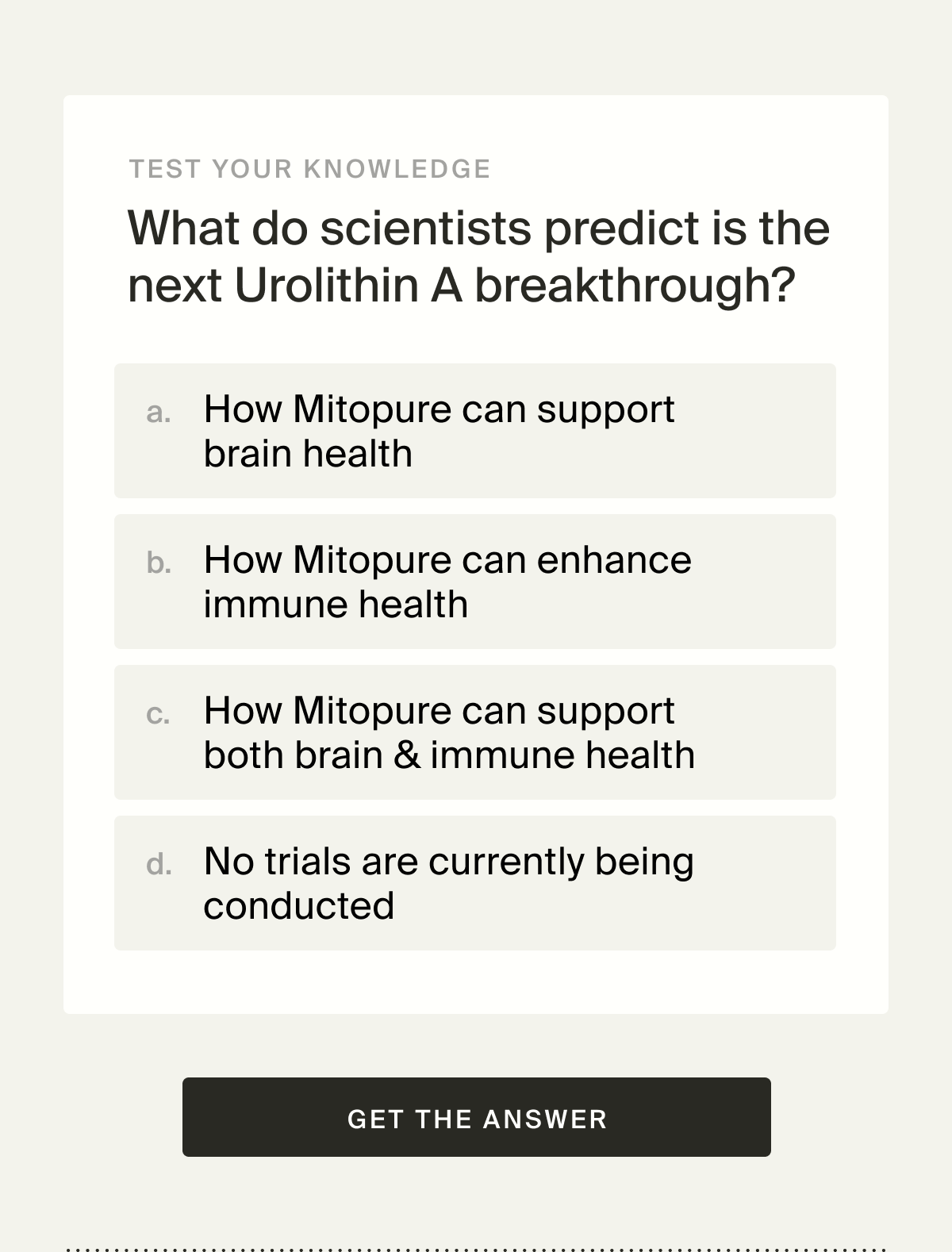 What do scientists predict is the next Urolithin A breakthrough?