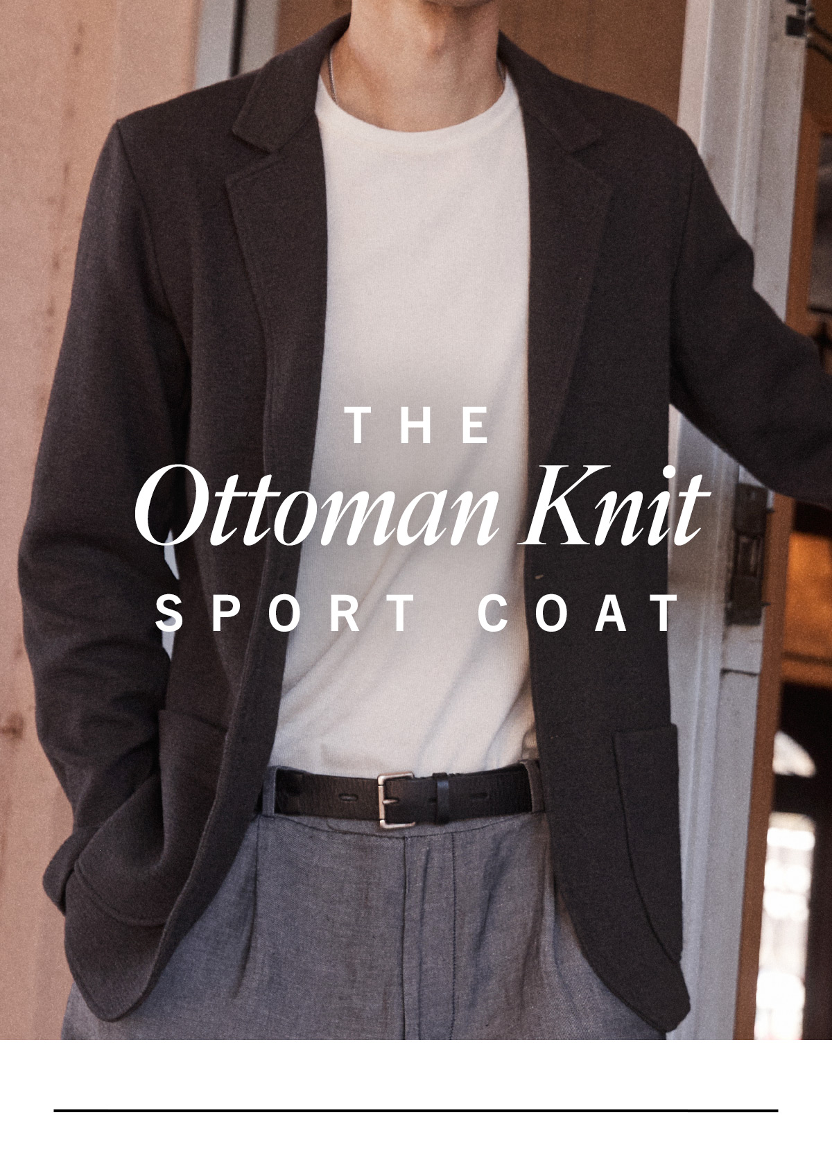 Ottoman Knit Sport Coat