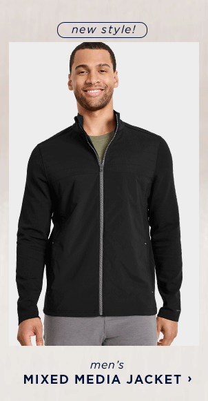 Men's Mixed Media Jacket >