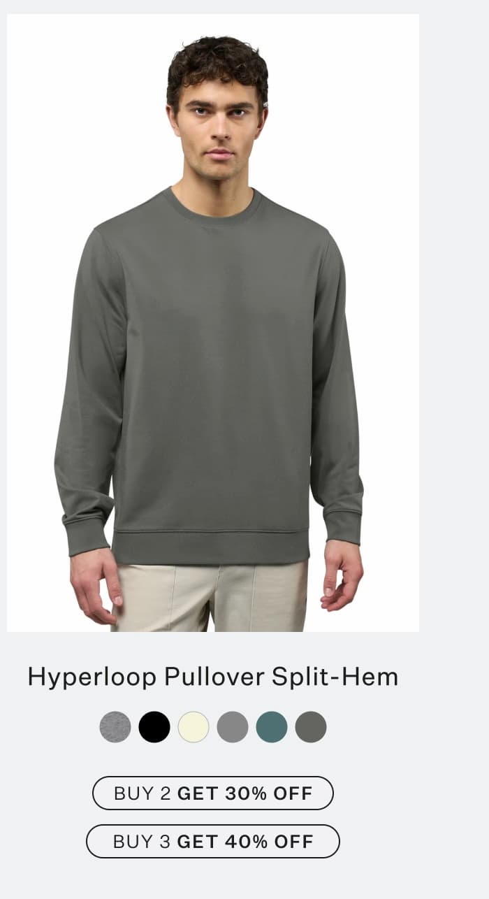 Hyperloop Pullover Split-Hem