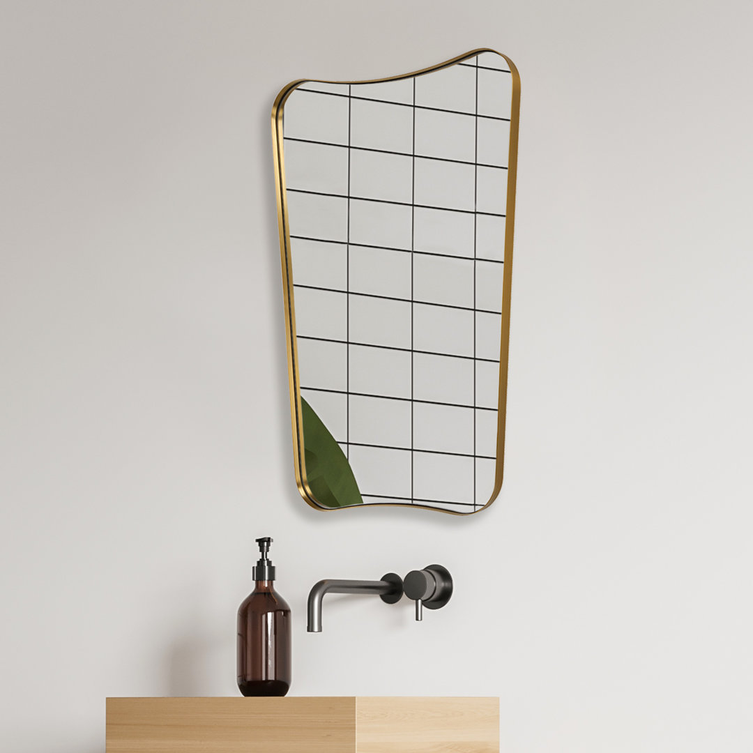 Capra Wavy Metal Wall Mirror