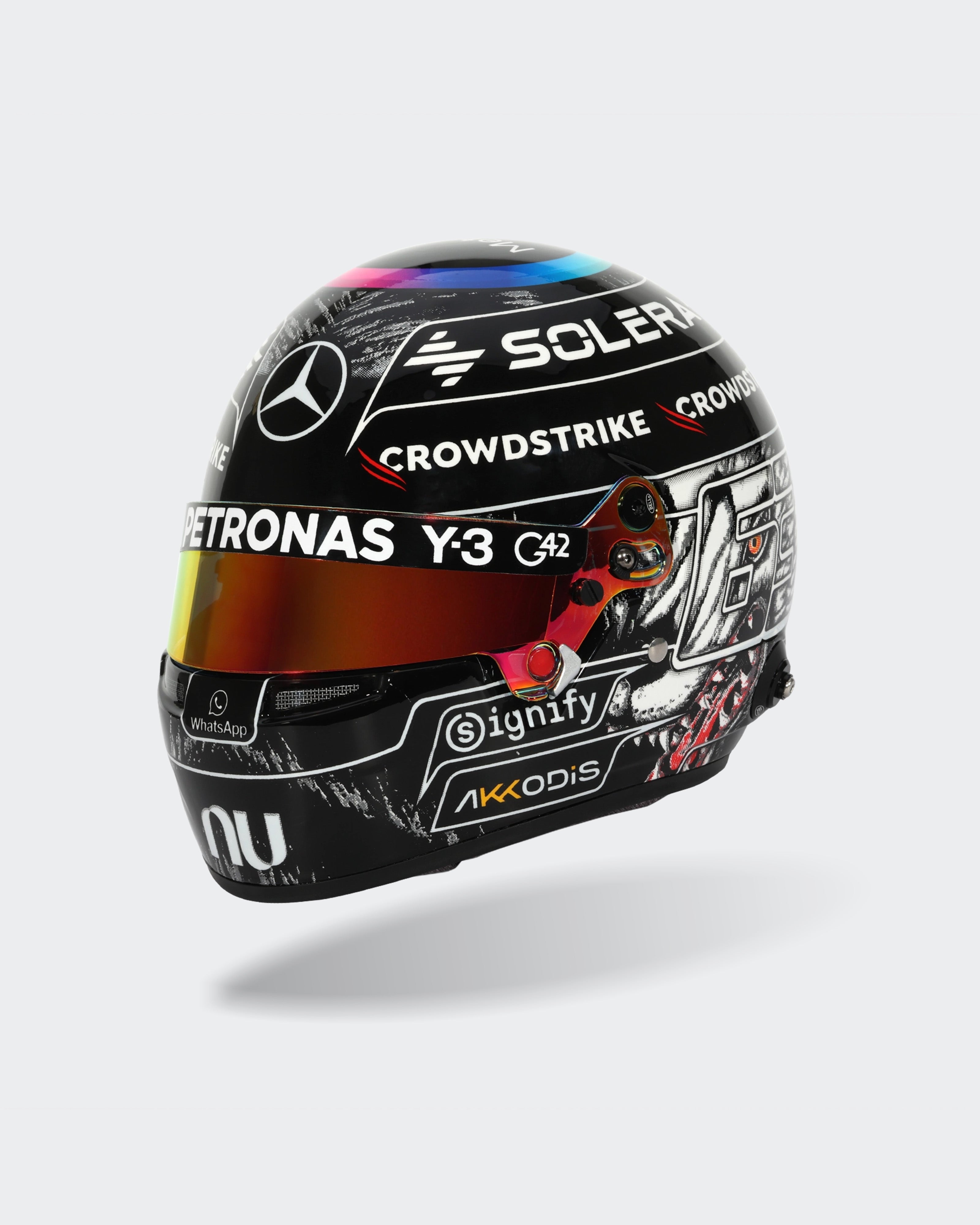 Image of George Russell 2026 Japan Mini Bell Helmet Replica 1:2