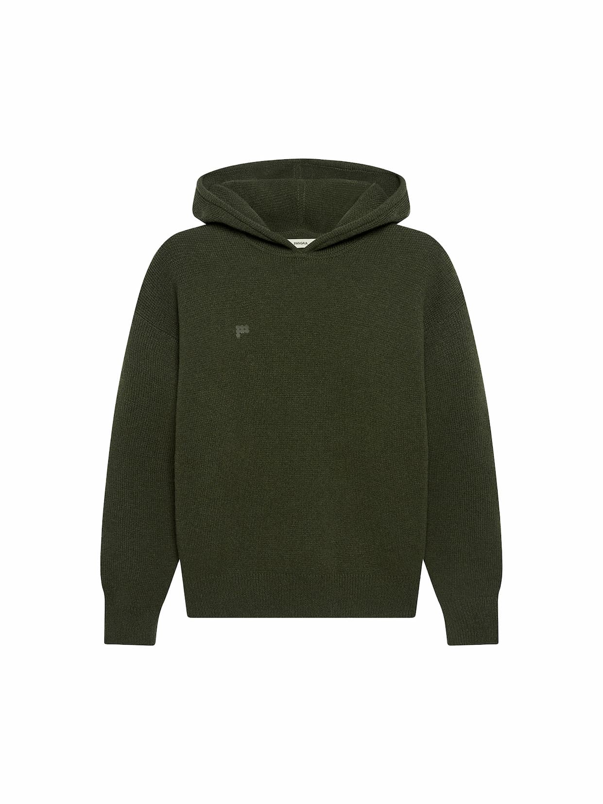 Womens Recycled Cashmere Hoodie - Rosemary Green