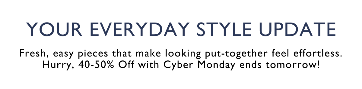 Refresh your wardrobe with the pieces you&rsquo;ll wear on repeat. Shop now with 50% off, ends Monday!&nbsp;