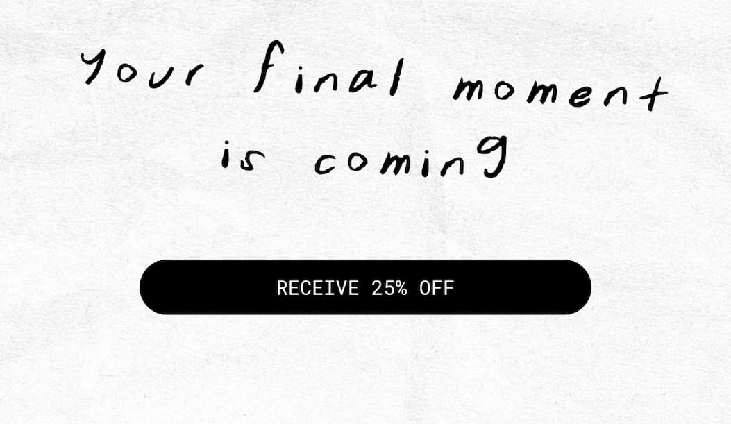 after tonight, full price returns  and some sizes won't  this is the last look | receive 25% off