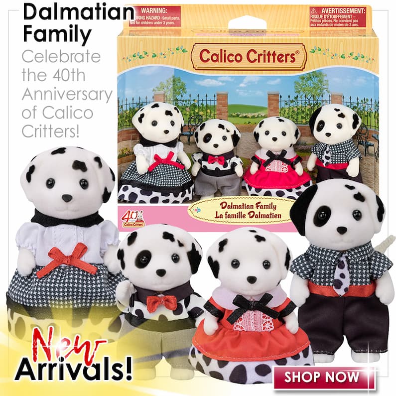 40th Anniversary of Calico Critters Dalmatian Family