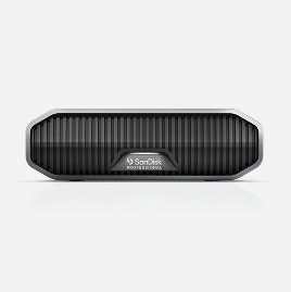 SanDisk Professional external hard drive.