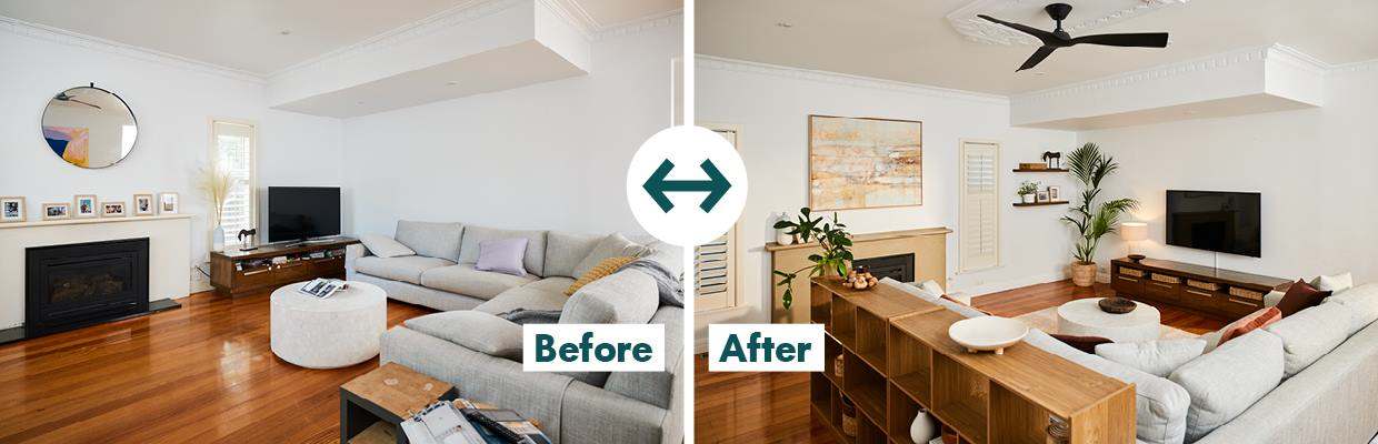 Steph and Gian's easy living room transformation