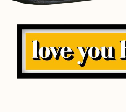 Framed Love You Bye Hallway Print